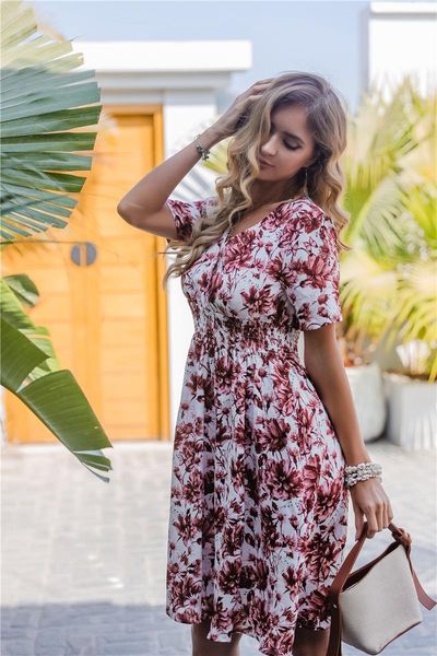 

women's 2021 dress printed pregnancy clothes maternity dresses, White