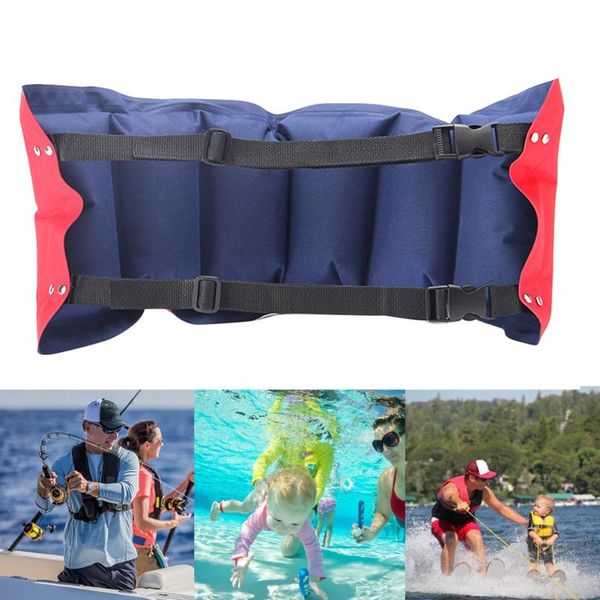 

swimming belt pool inflatable floating beginner training aids workout aquatic exercise beach children adults adjustable learning life vest &