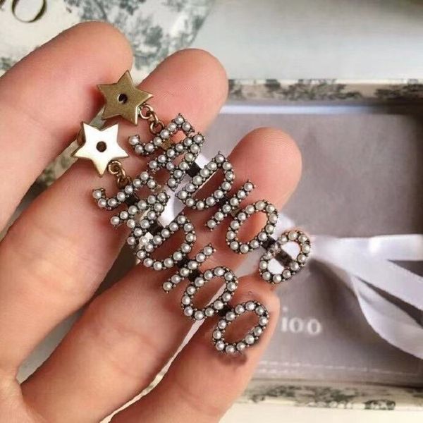 

designer jewelry new pearl earrings made brass 925 silver needle earrings, Golden