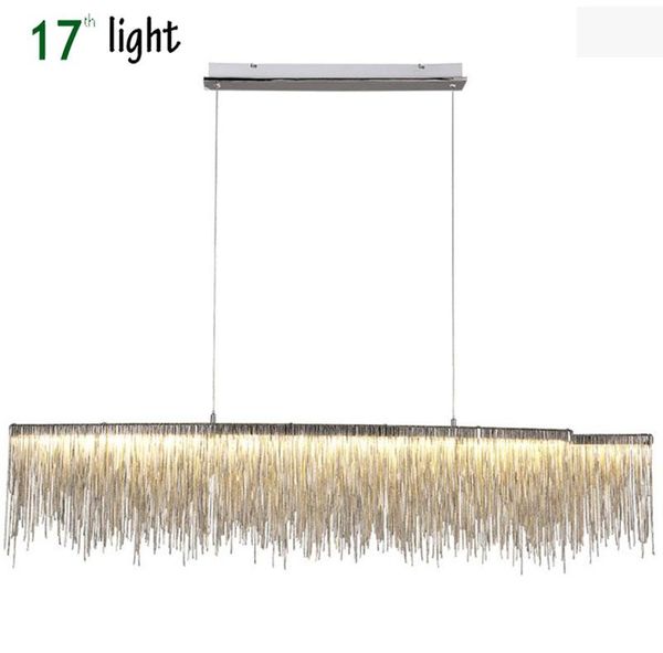

pendant lamps la tessic post modern designe lights nordic tassel restaurant luxury el engineering chain art hanging light