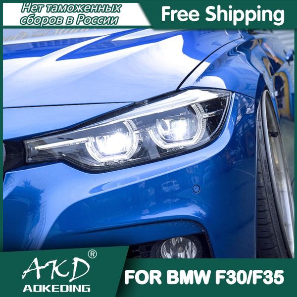 

other lighting system for car f30 headlights 2013-2021 drl day running light led bi xenon bulb fog lights accessory 320i 318i f35 head l