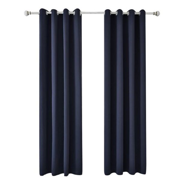 

home curtain modern high blackout black curtains made of 3-layer polyester material thermal & drapes