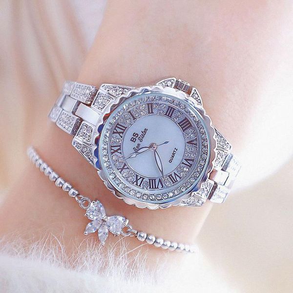 

wristwatches 2021 bs women watches waterproof fashion ladies watch woman quartz wrist relogio feminino montre femme, Slivery;brown