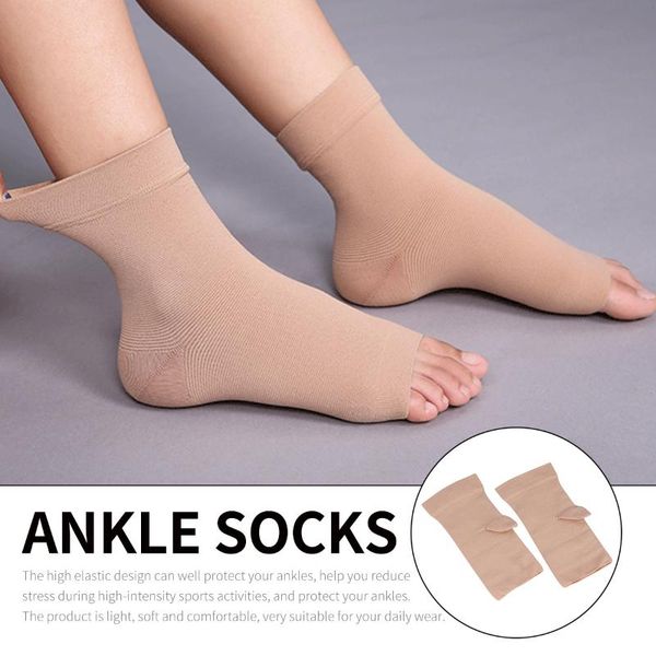 

professional ankle support sports socks shaping high elasticity, Blue;black