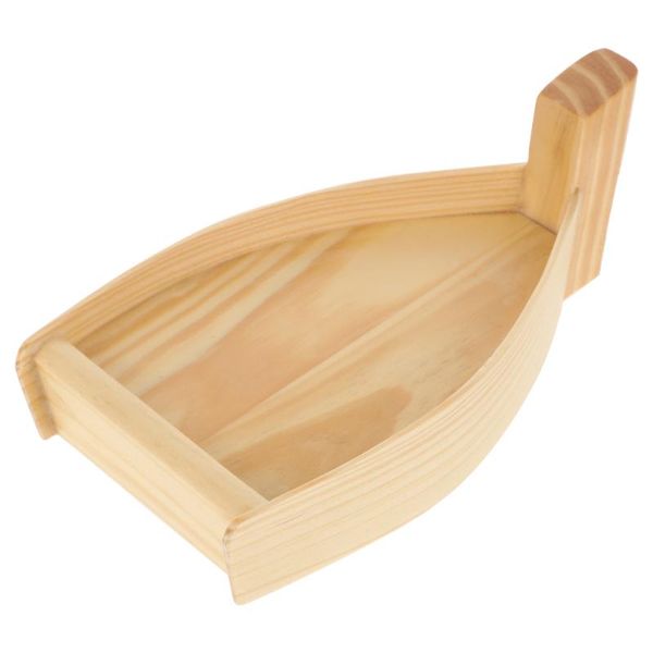 

dishes & plates 1pc wooden sushi serving plate multi-function sashimi dessert boat
