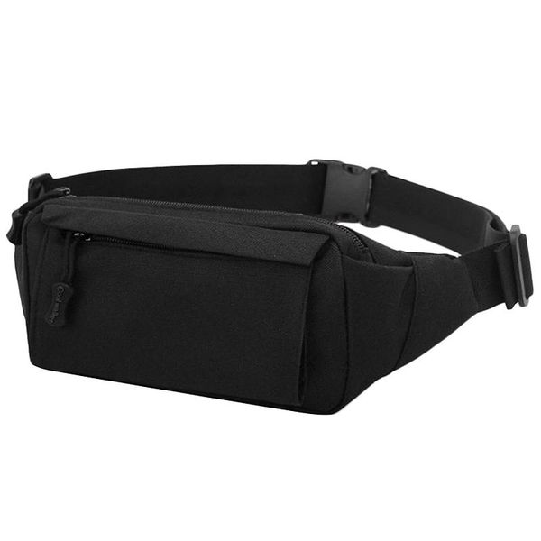 

waist bags fashion men's vintage fanny pack chest shoulder bag with 3 pockets nylon minitary multifunction belt bum school