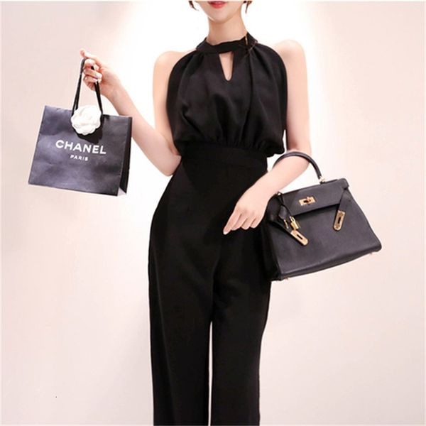 

casual dresses summer off shoulder jumpsuits office overalls for women black full length wide leg jumpsuit fashion women clot, Black;gray