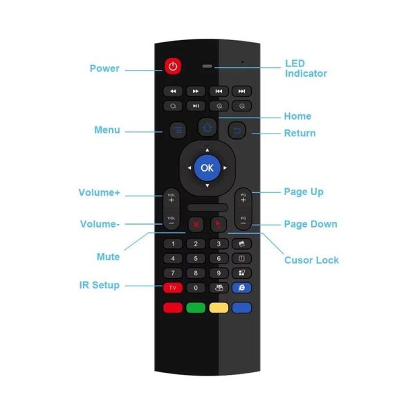 

remote controlers brawo mx3 air mouse control 2.4g rf wireless russian keyboard for x96 mini a95x h96 max android tv box smart