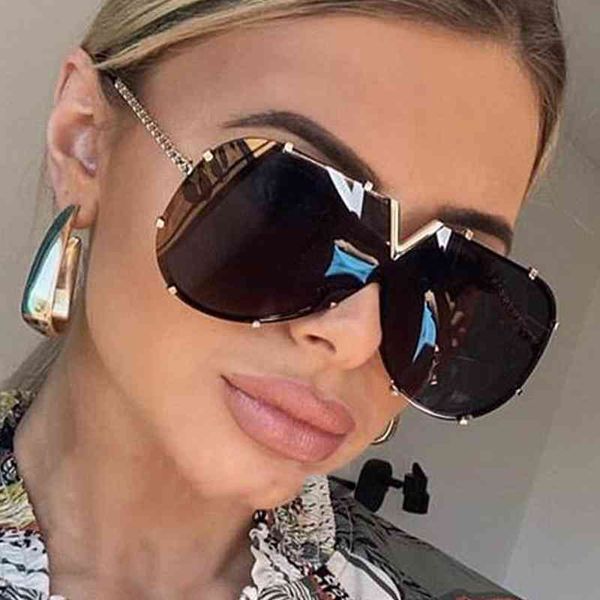 

sunglasses 2021 fashion one piece shield for women vintage oversized paw sun glasses men uv400 hip hop punk eyewear black, White;black