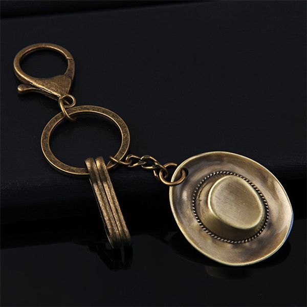 

10pcsretro alloy hat key chain bag pendant retro all-match, Silver