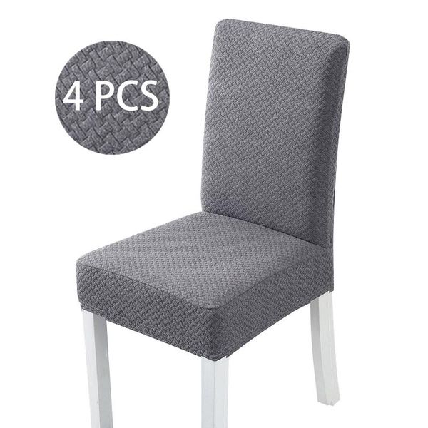 

chair covers 4 pcs s/m/lsolid color thick cotton wool fabric cover seat for dinning room wedding office banquet slipcovers