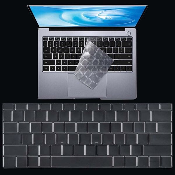 

keyboard cover for huawei matebook 13 intel/matebook ryzen transparent soft silicone dust-proof lapfilm skin covers
