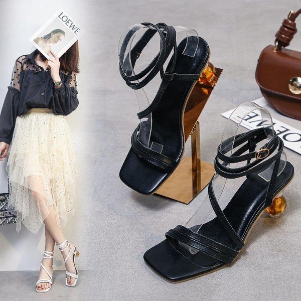 

Sandals Fashion Women Low Heel Lace Up Sandal Back Strap Summer Shoes Gladiator Casual Narrow Band Zapatos Mujer Shoe, Black