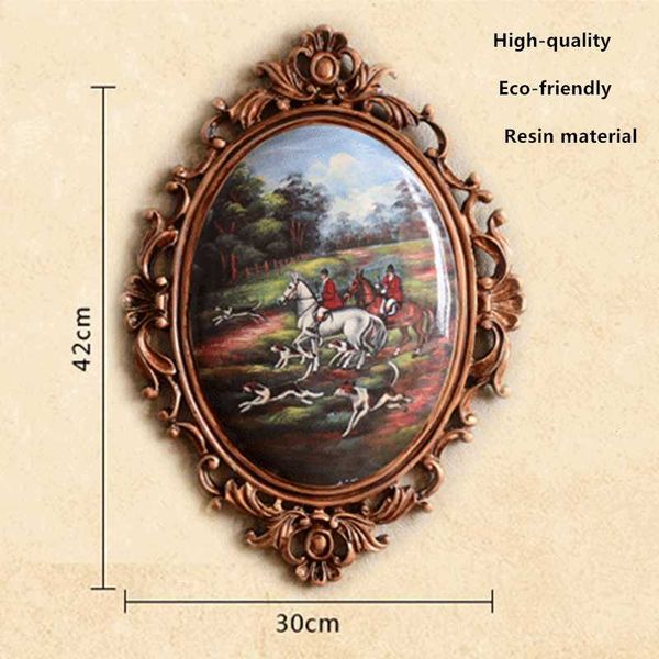 

decorative objects & figurines customized size wall hanging resin crafts mural oil painting style elegant retro european home decoration gx