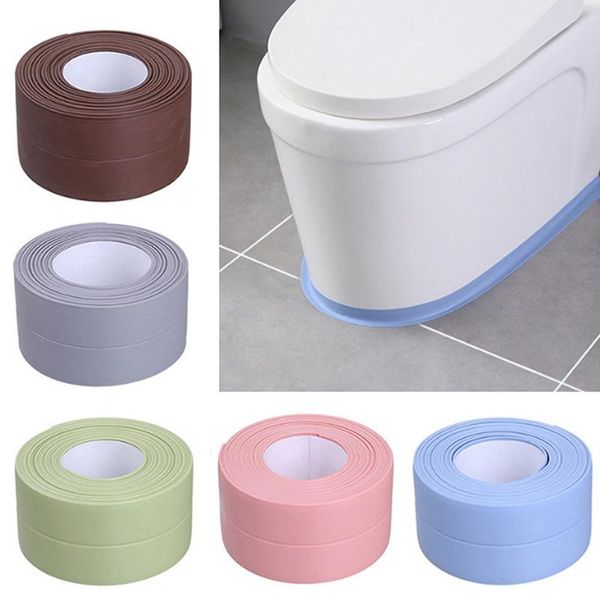 

mildewproof tape pvc material kitchen bathroom wall sealing waterproof mold proof adhesive crack repair 320cm bath accessory set