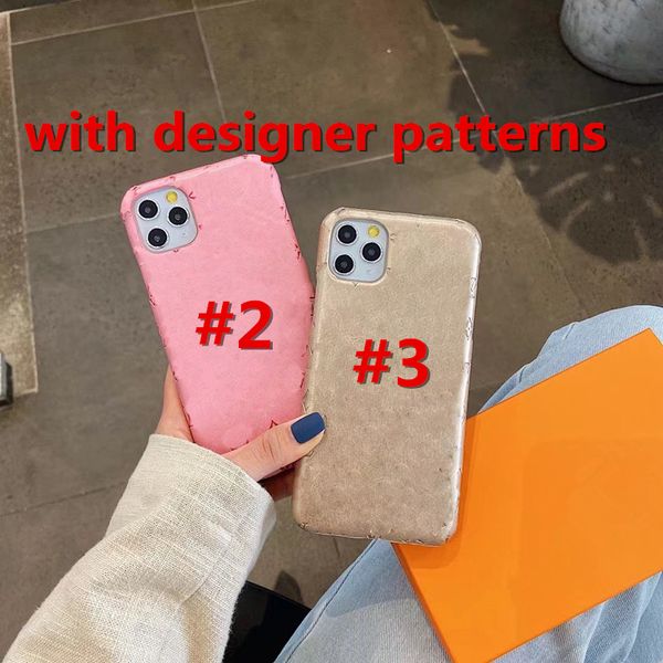 

luxury designer phone cases for iphone 13promax 12promax 12mini 11 xr xs max 7/8 plus pu leather patterns case with retail box
