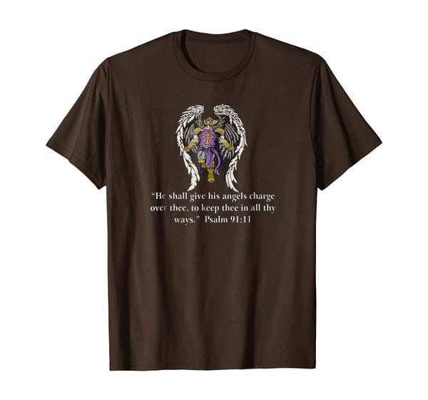 

angels warrior spiritual t-shirt, White;black