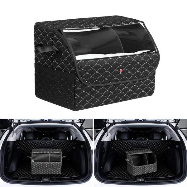 

car organizer trunk multipurpose collapsible cargo storage box styling
