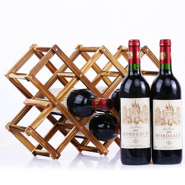 

tablewine racks creative wooden bottle holders practical collapsible living room decorative cabinet red display storage