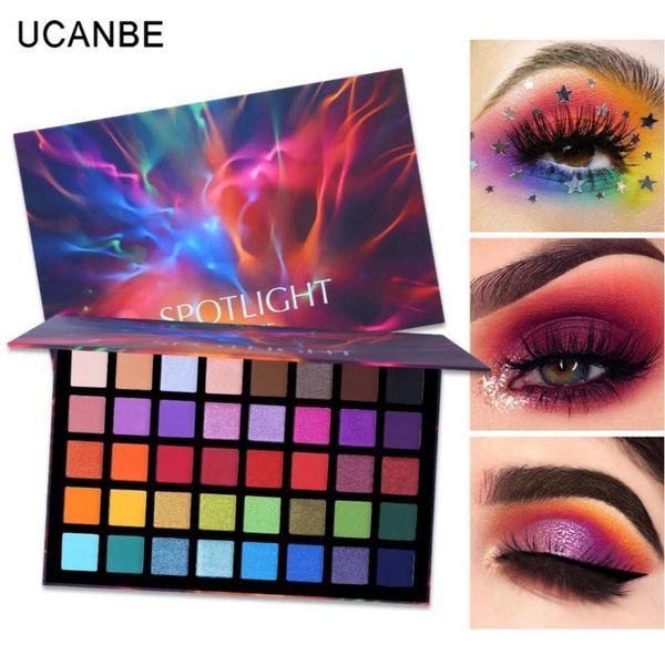 

color spotlight eye shadow palette colorful waterproof shimmer glitter matte pigmented powder pressed eyeshadow makeup1