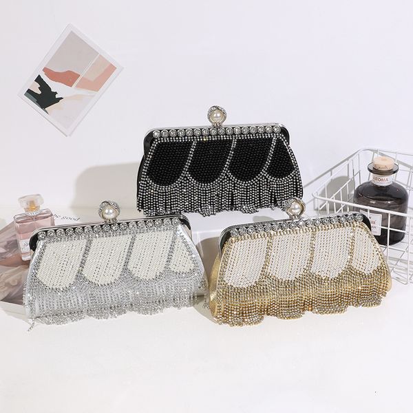 

fashion evening bag dinner handmade high grade inlaid diamond hand