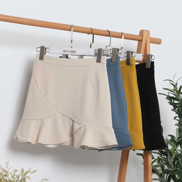 

skirts falda de cola pez para mujer, falda con volantes irregulares cintura alta, p26 palabra a, bolsa y caras, 1le8, Black
