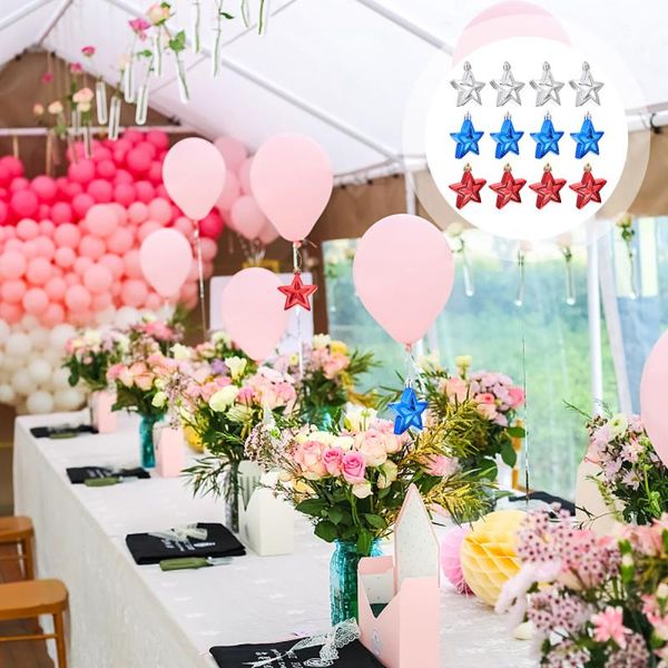 

other bird supplies 12pcs independence day decors hanging ornaments five-pointed star pendants