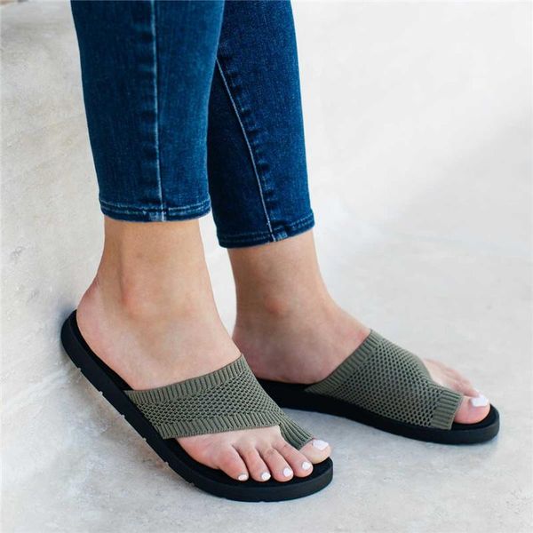 

slippers women's summer thick heel soft low indoor outdoor home floor shoes, Black