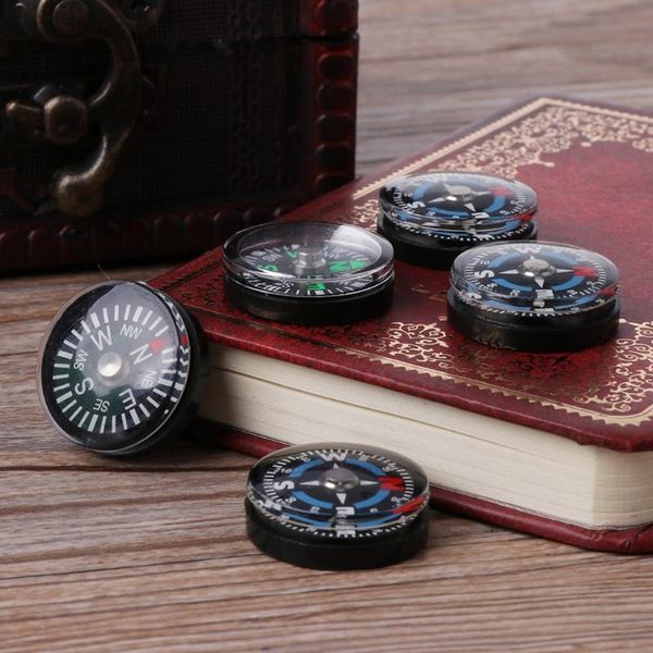 

outdoor gadgets 85ab 5pcs 18mm portable mini compasses camping travel hiking guider