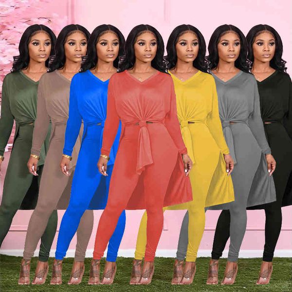 

women's two piece pants womens pants clothing 2 piece set winter round neck solid color tracksuit split casual long-sleeved suit bottom, White