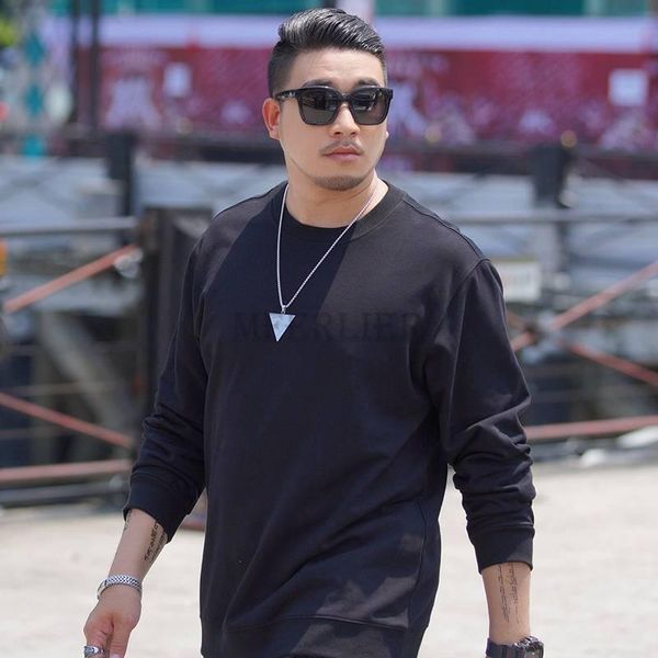 

men's hoodies & sweatshirts autumn winter men sports sweatshirt long sleeve cotton casual home hoody plus size 8xl 7xl 6xl over, Black