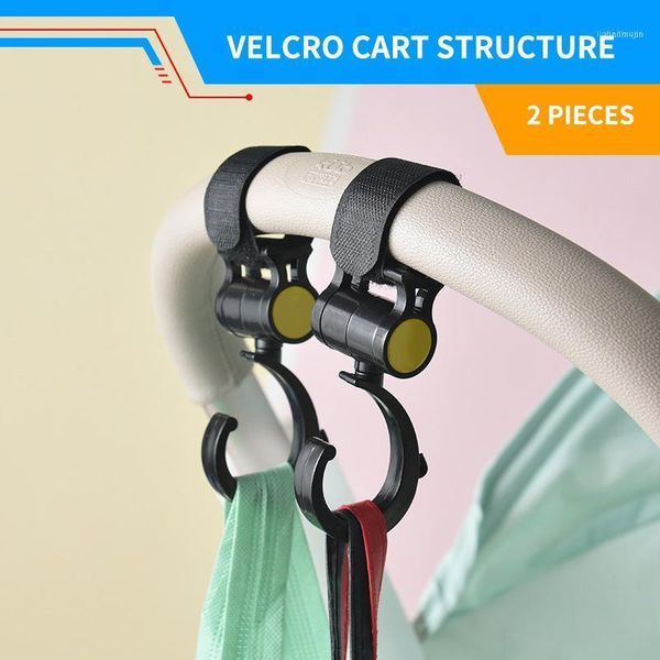 

stroller parts & accessories 2pcs/set baby hooks pram rotate 360 diaper bag hanger kids activity gear11