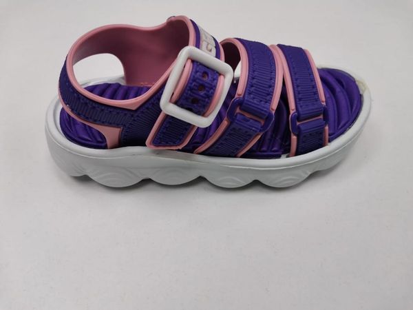

overhead purple summer girl child sandals shoes athletic & outdoor, Black