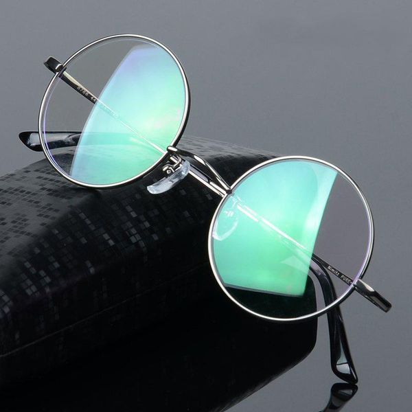 

fashion sunglasses frames vazrobe (44mm) round titanium glasses frame men women eyeglasses small prescription spectacles myopia (10g) retro, Black