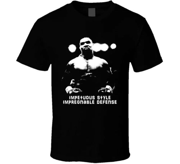 

mike tyson boxer champion legend quote boxing fan t shirt, White;black