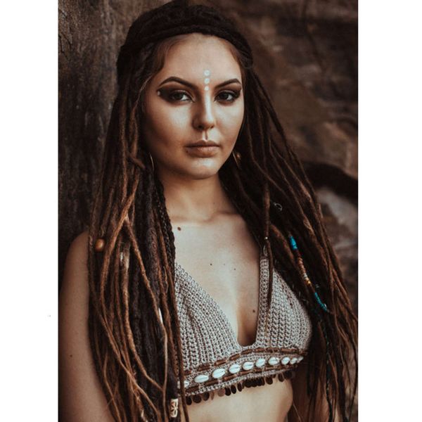 

hand crochet swimsuit shell summer beach women's split suit bikini, White;black