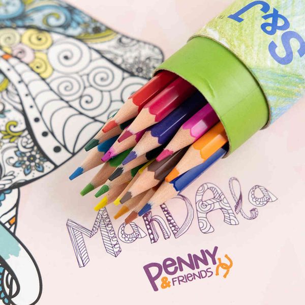 

luxury pencils color 12 18 24 36 / 48 barrel student art painting color pencil prize