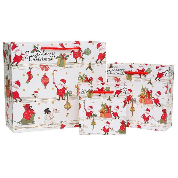 

gift wrap 5pcs christmas paper bags large packaging eve portable