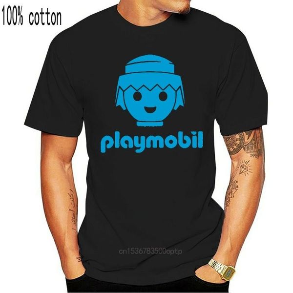 

men's t-shirts camiseta playmobil t shirt maglietta, White;black