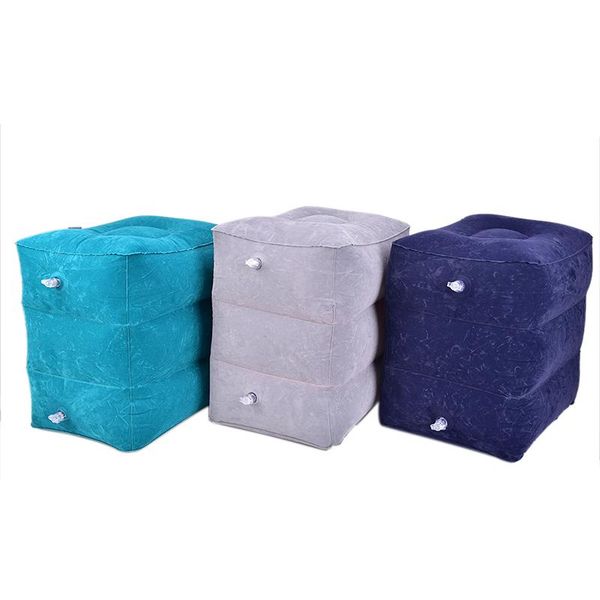 

outdoor pads useful inflatable portable travel footrest pillow 40cm*30cm*45cm plane train kids bed foot rest pad