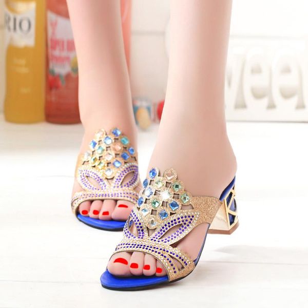 

dress shoes summer high heeled for women open toe ladies sandals pumps wedding decorated rhinestone party, Black
