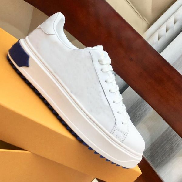 

casual shoes woman men gym platform women travel leather lace-up sneaker flat fashion letters lady bottom us5-us11 shoe large thick siz fttb, Black