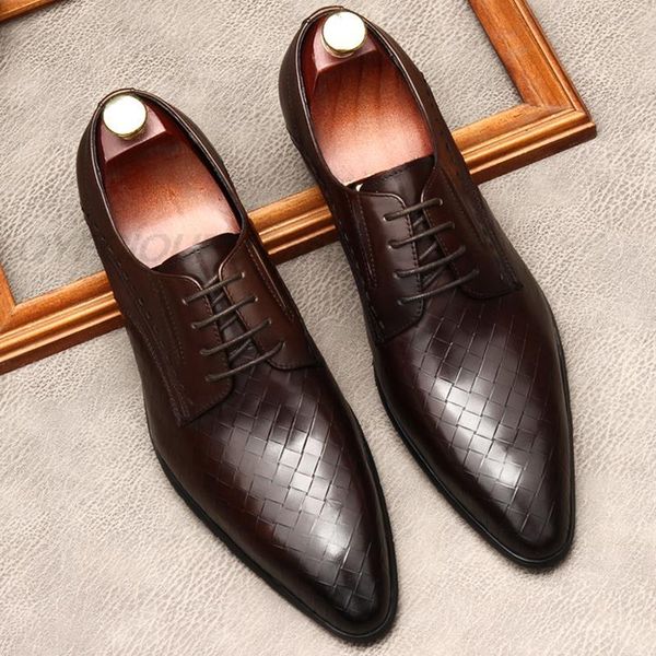 

dress shoes men wingtip oxford genuine leather casual lace up fashion formal wedding business black coffee color 2r2p