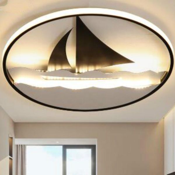 

ceiling lights modern minimalist bedroom light led round room warm and romantic creative sailing personality study lb91020