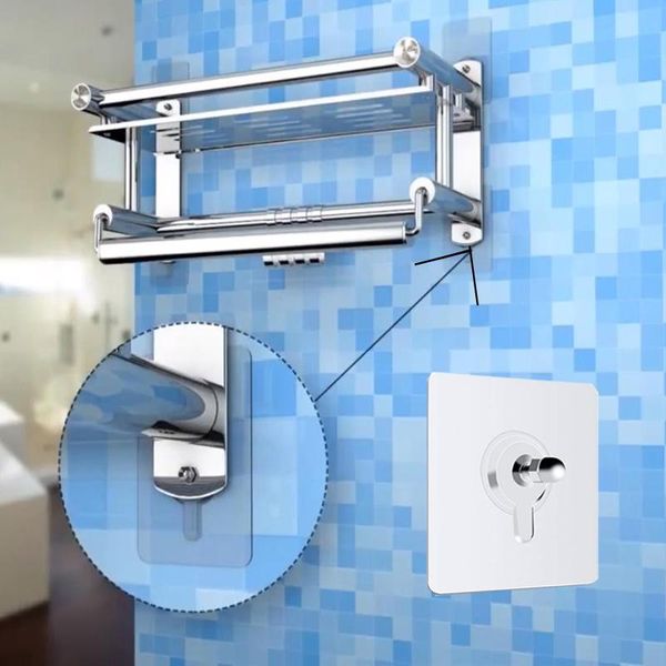 

hooks & rails punch-screw stickers wall picture hook invisible traceless hanging kit for bathroom kitchen storage rack