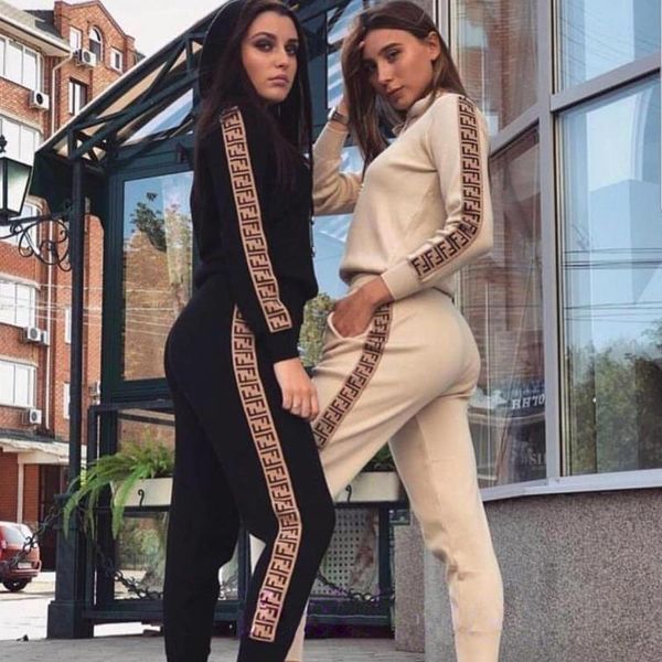 

sets autumn hooded sweatshirt and women tracksuits pants set pullover two piece outfits for tracksuit sp133, Gray