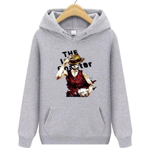 

men's hoodies & sweatshirts men cartoon printing hip hop street style thin, Black