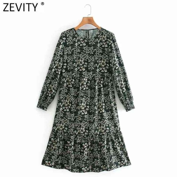 

women fashion o neck colorful dots print pleat ruffles kneeth dress chic lady long sleeve vestido dresses ds4790 210420, Black;gray