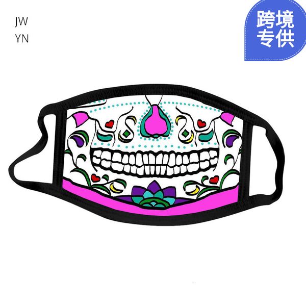 

dust-proof 2021 printed black hanging ear personality spoof breathable mask