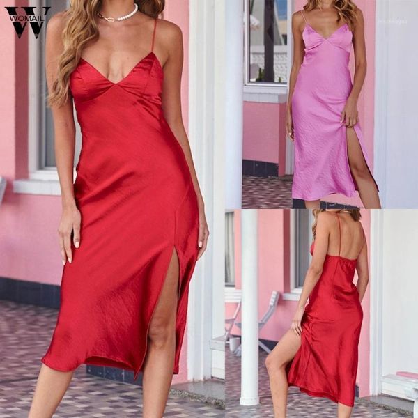 

women's swimwear dress womens v-neck solid a-line backless strap empire split ladies summer beach casual loose dresses women vestidos 4, White;black
